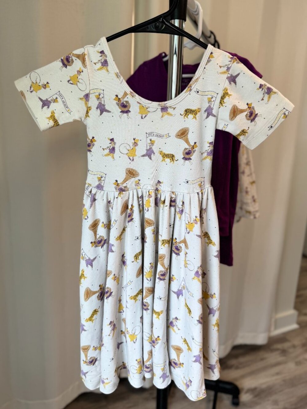 EUC Nola Tawk – LSU Twirl Dress – Size 5